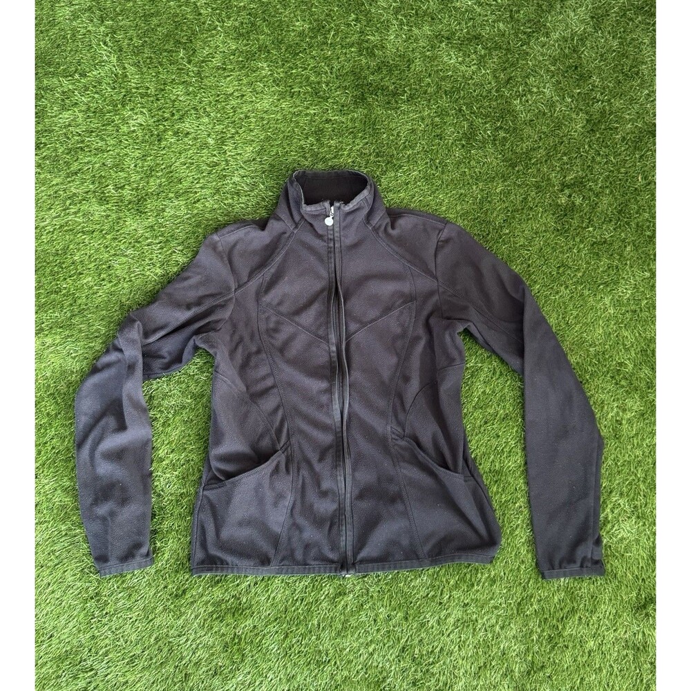 Nike Fleece Zip-Up Hoodie Size Large Girls Jacket Black